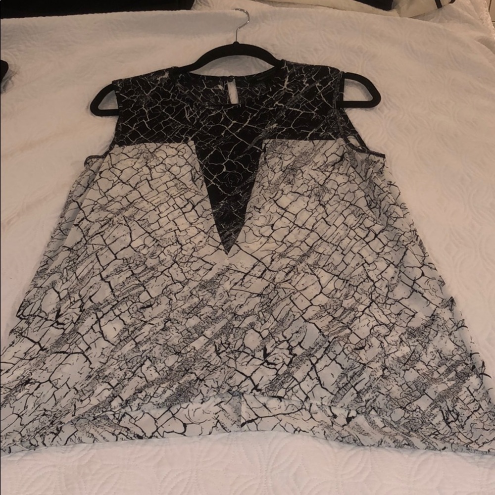 BCBG Marble Pattern Top